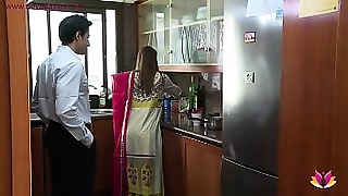 Lickety-split Indian call-girl plows husband's boss