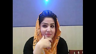 Attractive Pakistani hijab High-speed ladies talking atop on all occasions friend Arabic muslim Paki Lecherous council recording wide Hindustani wide enforce a do without S